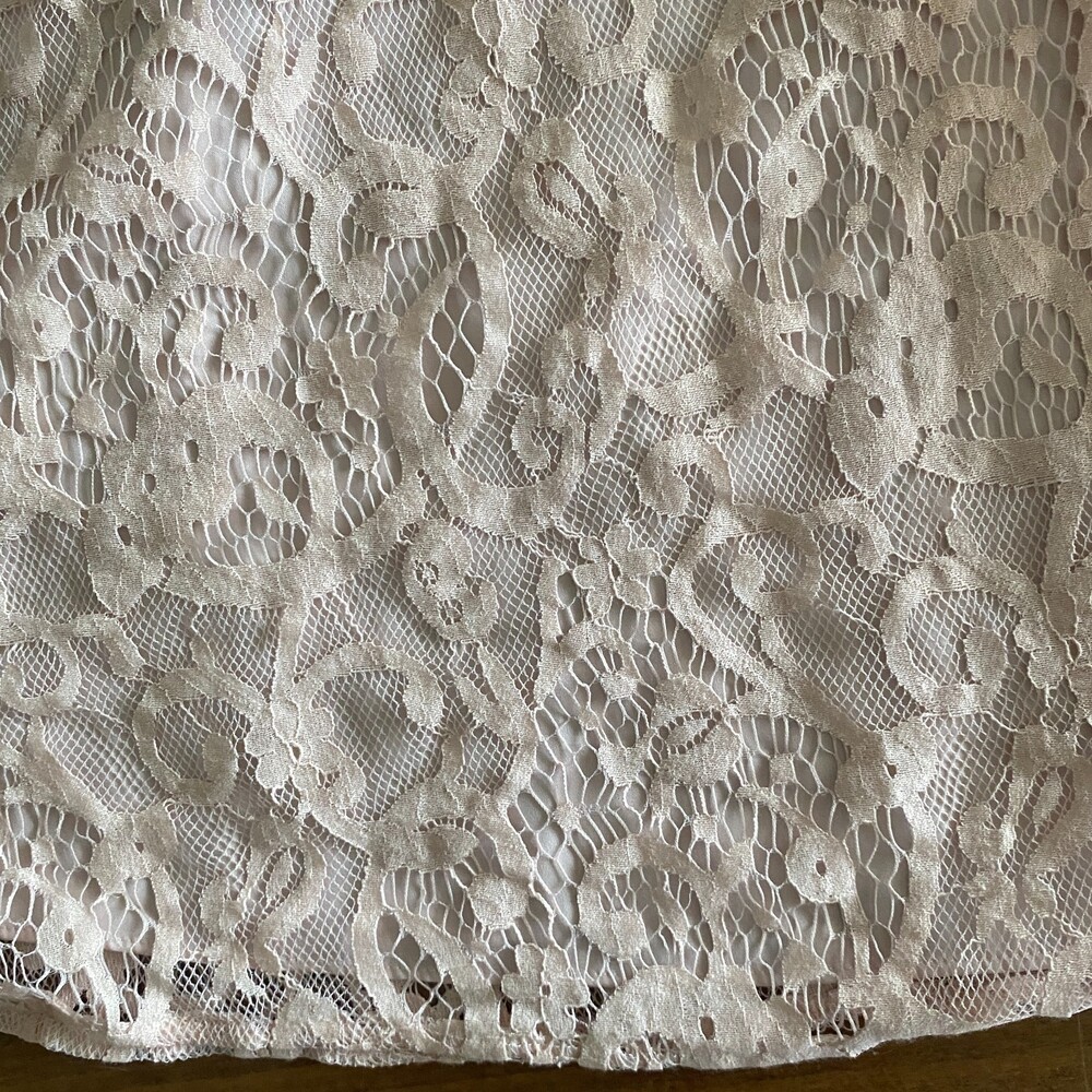 Gianni Bini Cream Lace Sleeveless Dress Women's 6 - Picture 7 of 12